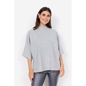 NWT SOYA CONCEPT Isel Light Grey Knit Top